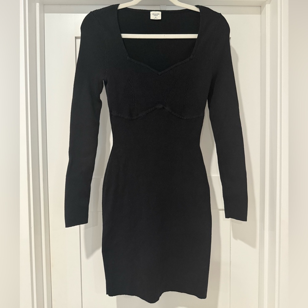 Abercrombie knit ribbed dress long sleeve